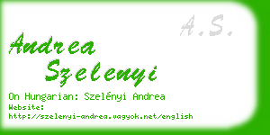 andrea szelenyi business card