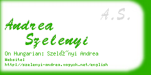 andrea szelenyi business card